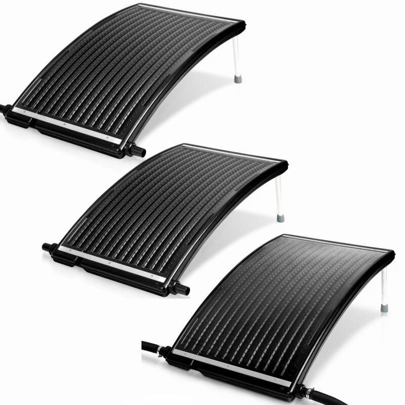 3x Solarheizung Sonnenkollektor Poolheizung Schwarz