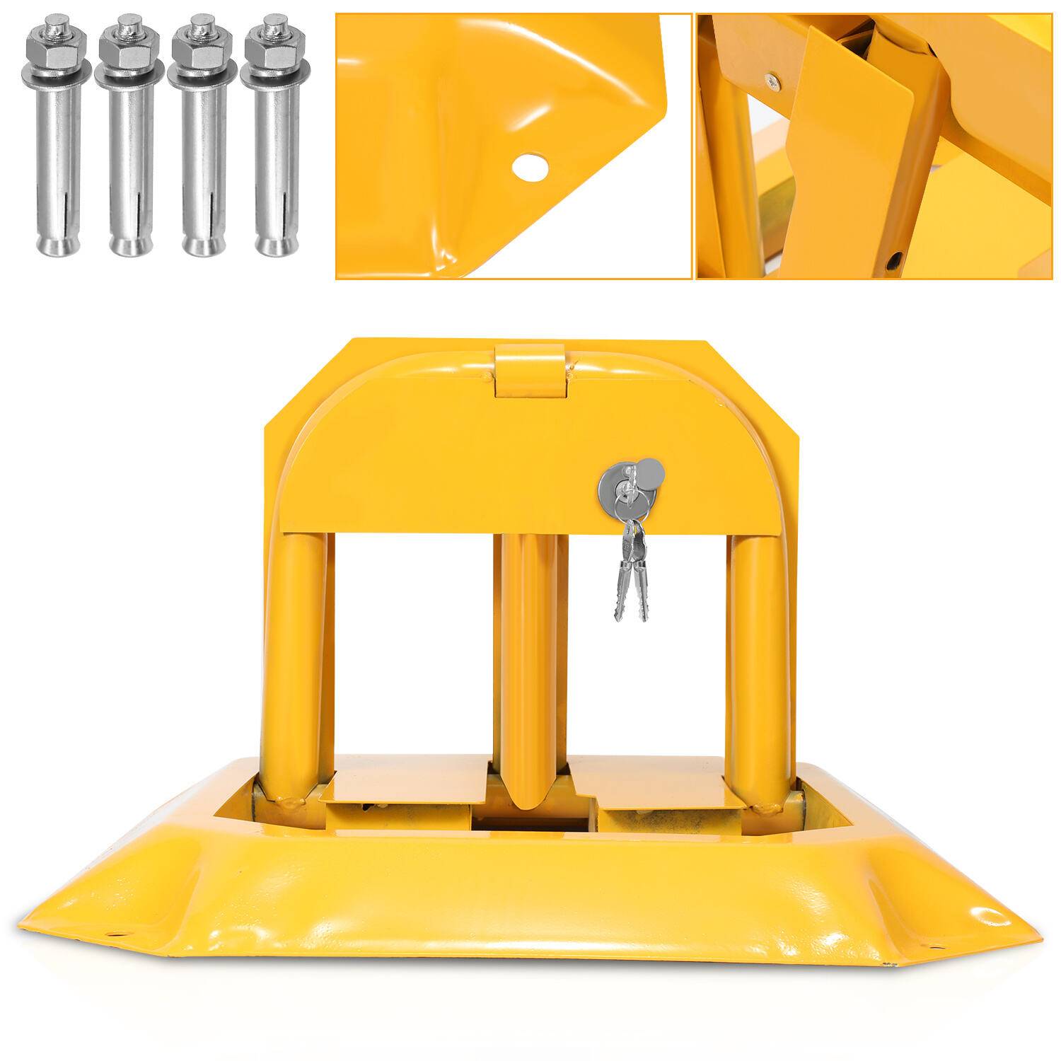 Absperrpfosten 1 stück Parkplatzsperre Klappbar universell Parkpfosten Absperrung