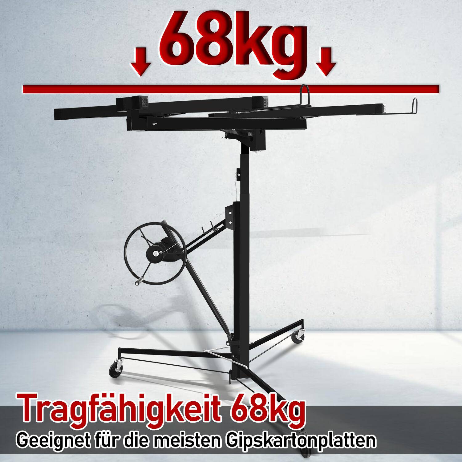 Plattenheber Montierhilfe XXL Rigipsplatten Panelheber Panel klappbar Panelheber