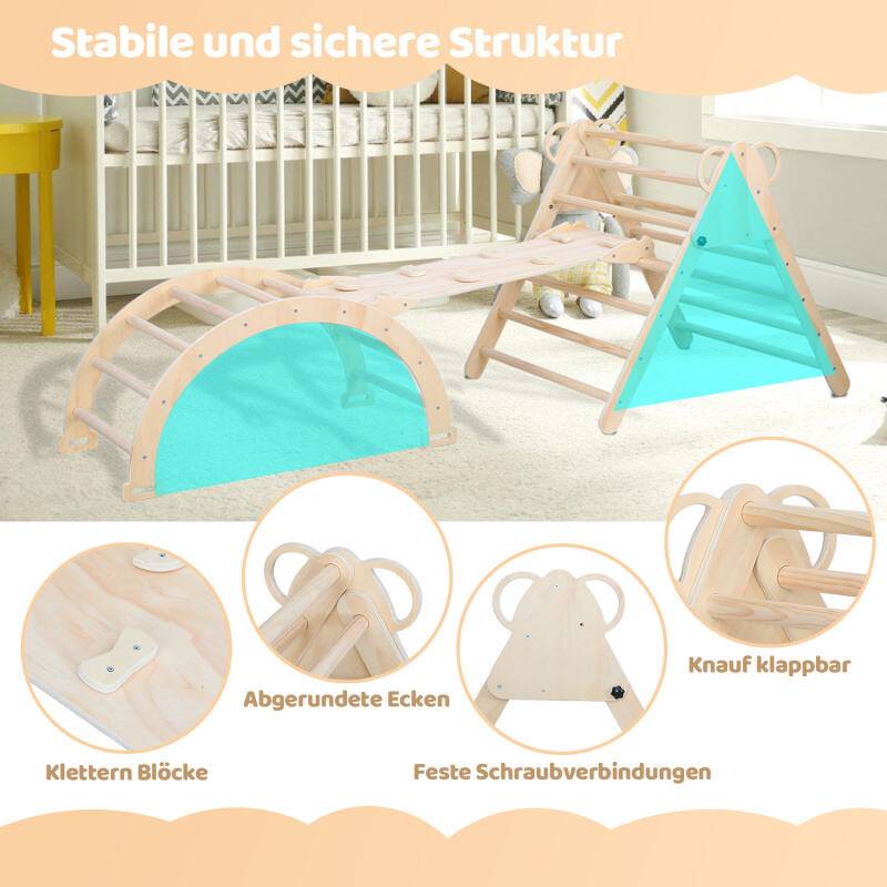 Klettergerüst Indoor kletterdreieck für Kleinkinder ab 2 Jahre