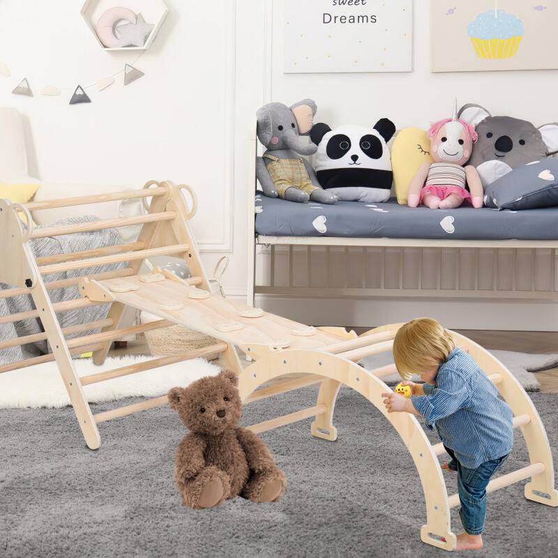 kletterdreieck Kletterndes Dreieck Kletterbogen Kletterbrett für Kleinkinder ab 2 Jahre