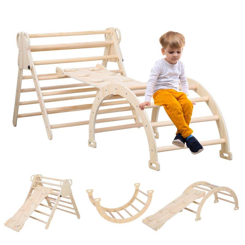 kletterdreieck Kletterleiter Rutsche 3 in 1 Kletterdreieck Set