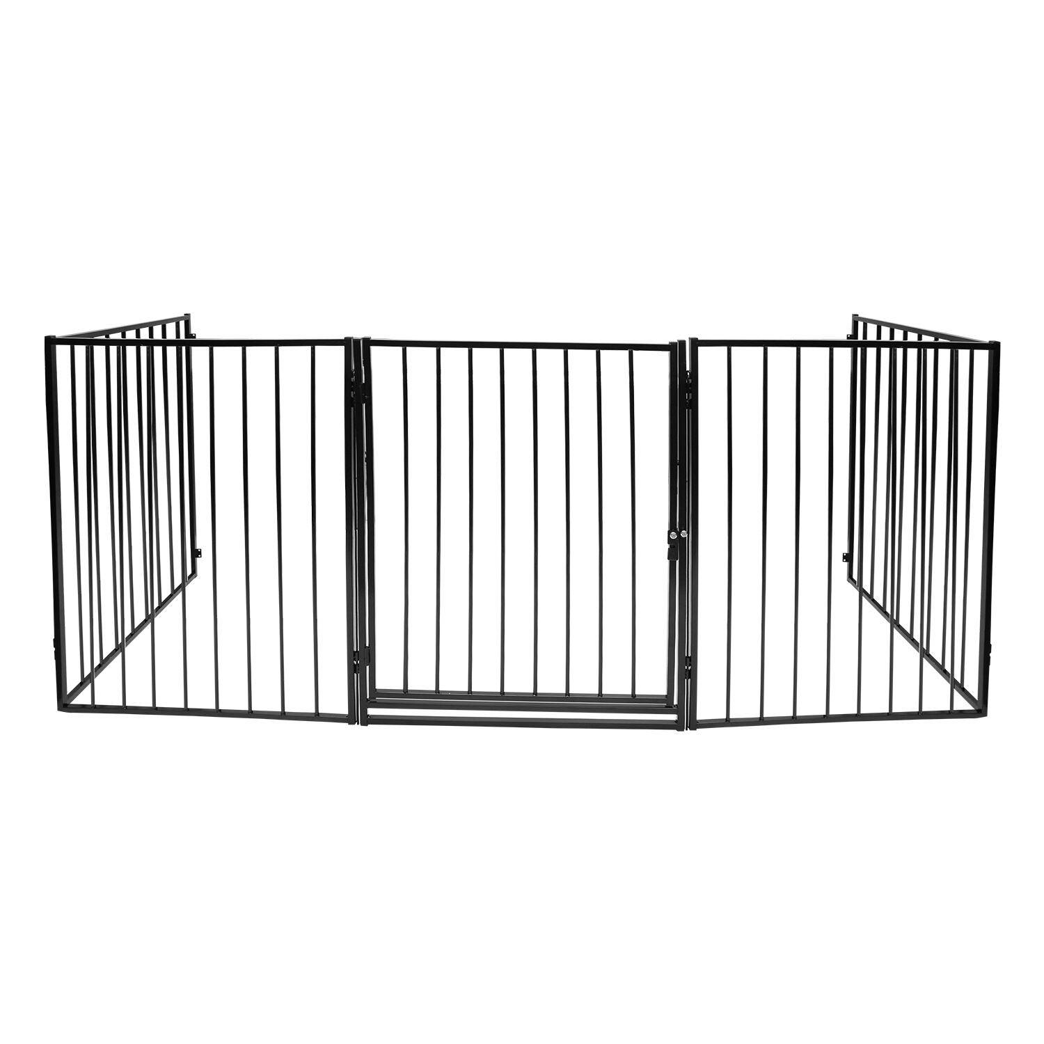 Kaminschutzgitter 5-tlg Absperrgitter 300x75cm Tierschutzgitter Ofenschutzgitter Sicherheitstür