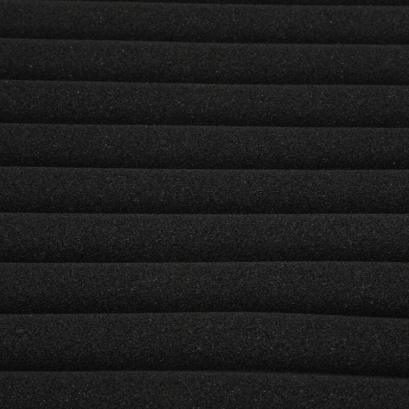 24X Akustikschaumstoff Selbstklebend Schwarz Absorber Dreiecksnut schaumstoffe,30x30x2.5cm