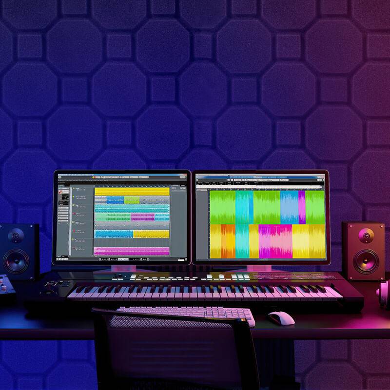 24X Akustikschaumstoff Selbstklebend Schwarz Absorber Quadrat schaumstoffe,30x30x2.5cm