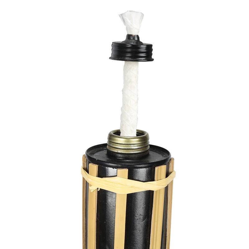 Fackeln GartenfackelFackelöl 10x Fackeln Leucht Flamme Garden Torch Set Bambus