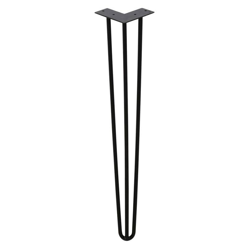 4x Hairpin Legs Tischbeine Stahl DIY Tischkufen Tischbeine Tisch Austauschbare 3 Bügel, 40cm