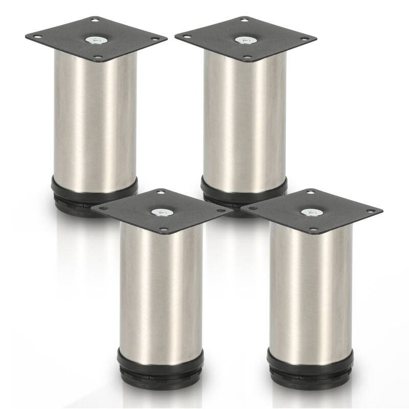 4X Möbelfüße Sockelfüße Sockelfüße Stellfuß Couchfüße Möbelfuß Verstellbar-Edelstahl-200mm