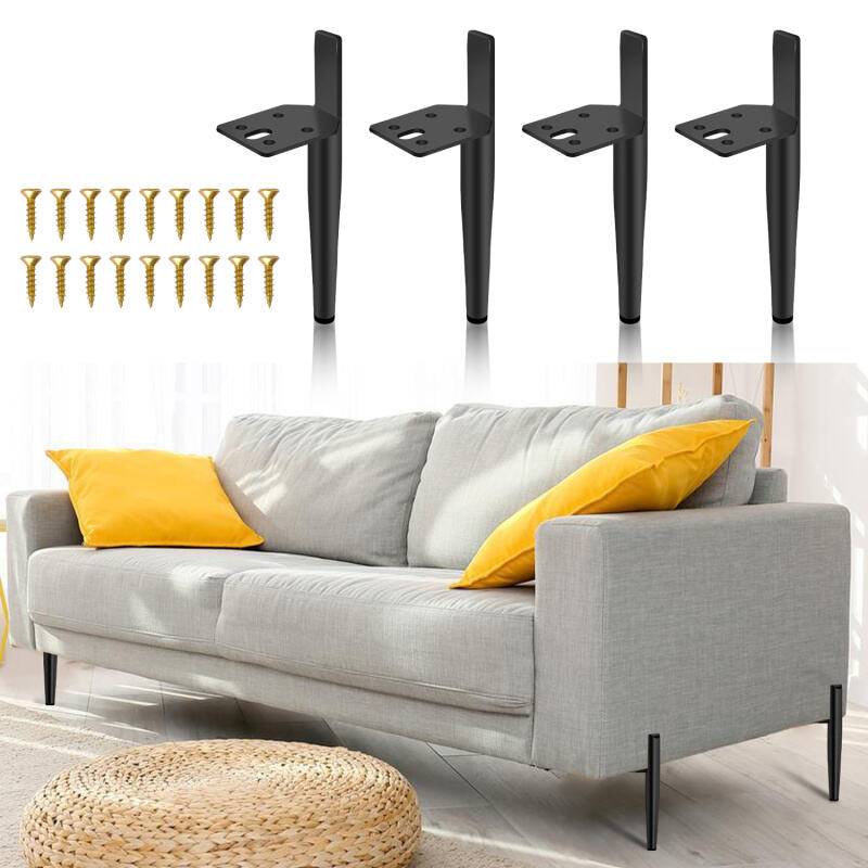 4X Möbelfüße Sockelfüße Sockelfüße Stellfuß Couchfüße Möbelfuß Verstellbar-Metall-15cm