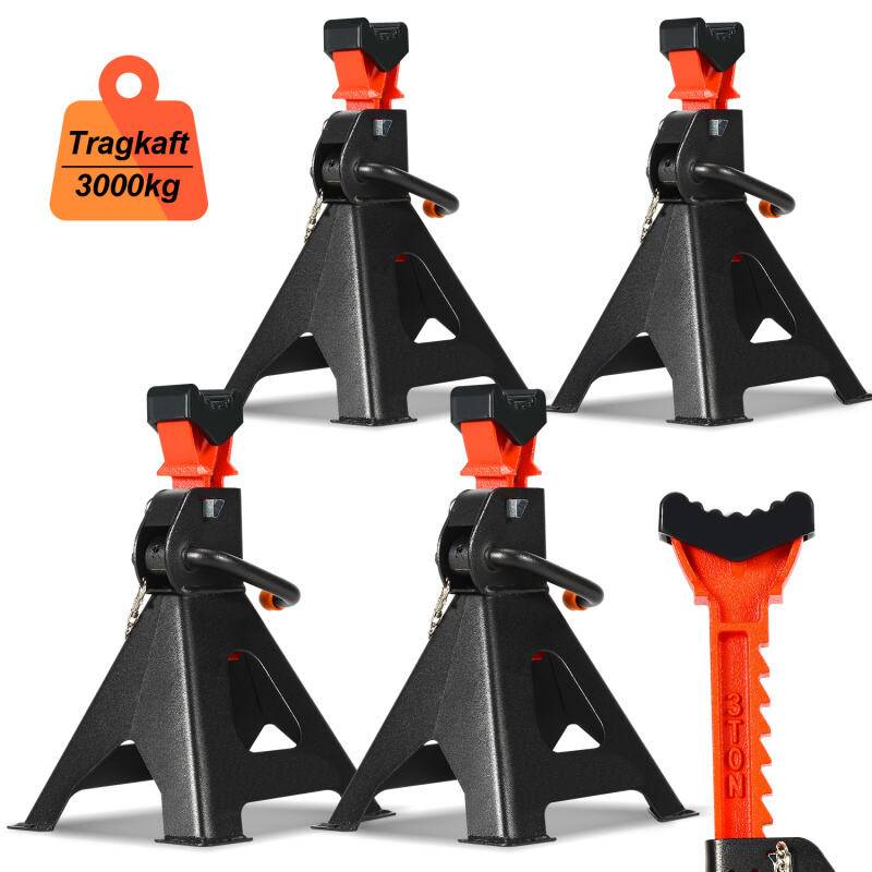 4x Unterstellbock Wohnwagen Ständer 3T LKW Wagenheber Unterstellböcke 285-430mm