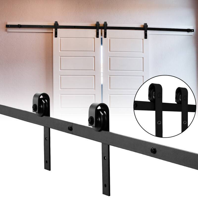 Schiebetürsystem Bodenführungsrolle Laufschiene Schiebetürbeschlag—Stripes—183cm