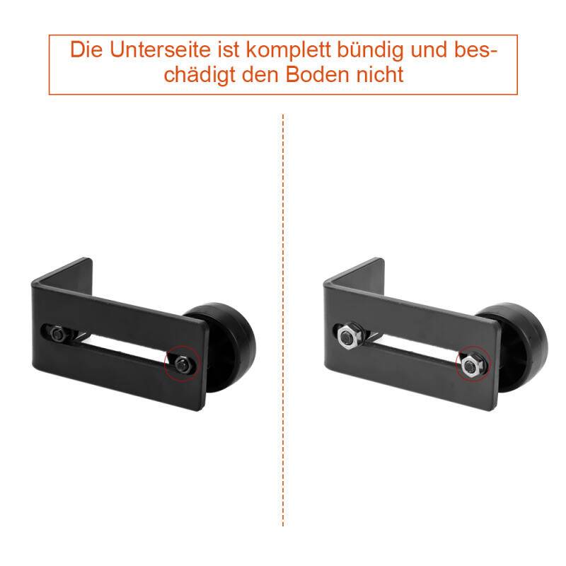 Schiebetürsystem Bodenführungsrolle Laufschiene Schiebetürbeschlag—Floor guide—11.5cm（1 Stück）