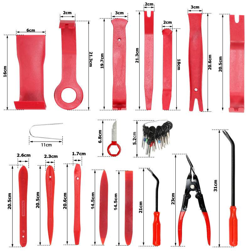 Auto Demontage Werkzeuge Innenraum Verkleidungs,40tlg Car Audio, DVD und Nevigation Tool zum Entfernen von Car Panel mit Tool-Set zum Entfernen der