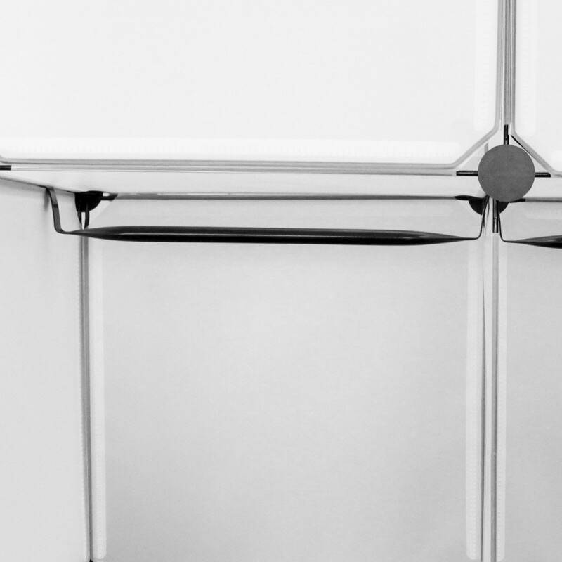 Regalsystem Kleiderschrank Kleiderschrank DIY Kunststoff Garderobe für Miethaus Stapelbar 20 Boxen/Weiß
