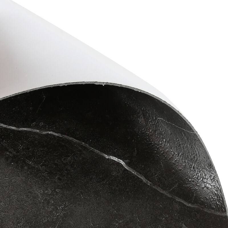 PVC Bodenbelag - Selbstklebende Fliesen - Betoneffekt - 30 cm x 30 cm x 1,5 mm - Dicke 1,5 mm - Schwarz -ca.1m² / 11 Fliesen