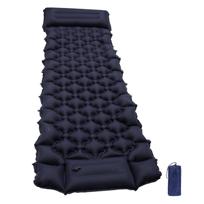 Camping Isomatte, Isomatte Camping Aufblasbar,8,5cm Dicke Isomatten Camping Ultraleicht mit Kissen Isomatte Selbstaufblare Schlafmatte für Camping