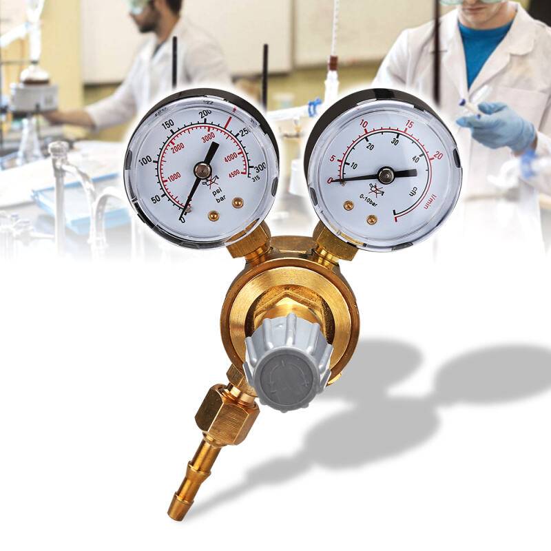 MINI Gas Druckminderer Argon CO2 MIG MAG WIG Schutzgas Schweißgerät Druckregler