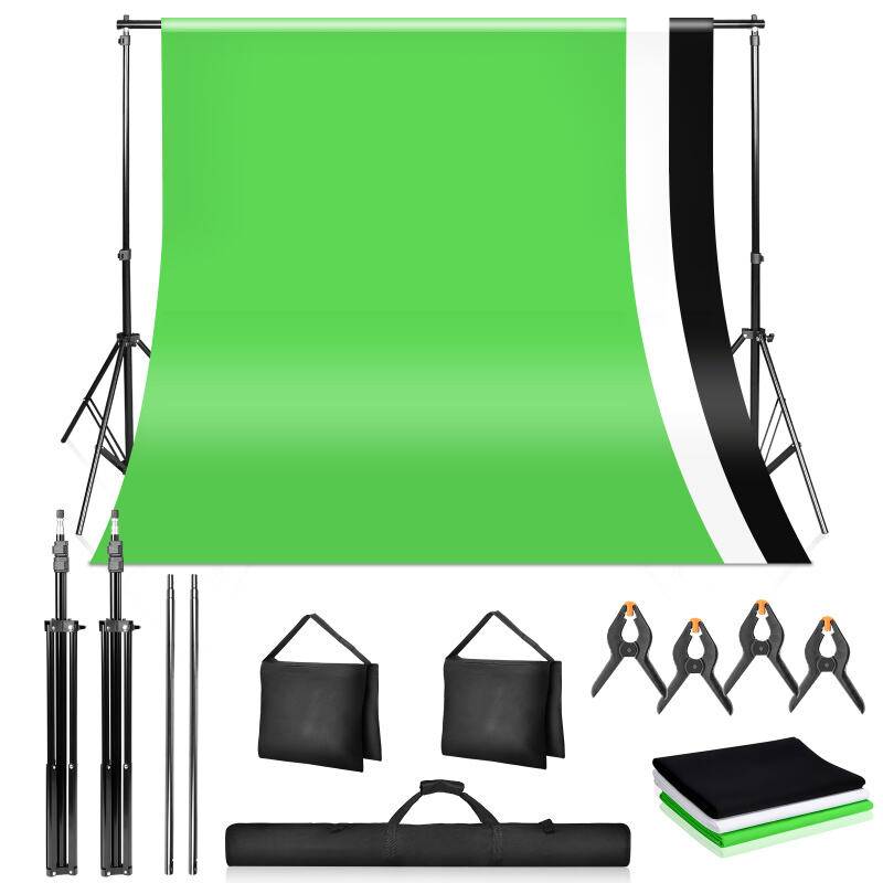 Fotostudio Set Hintergrundsystem Hintergrund Ständer Fotohintergrund portables