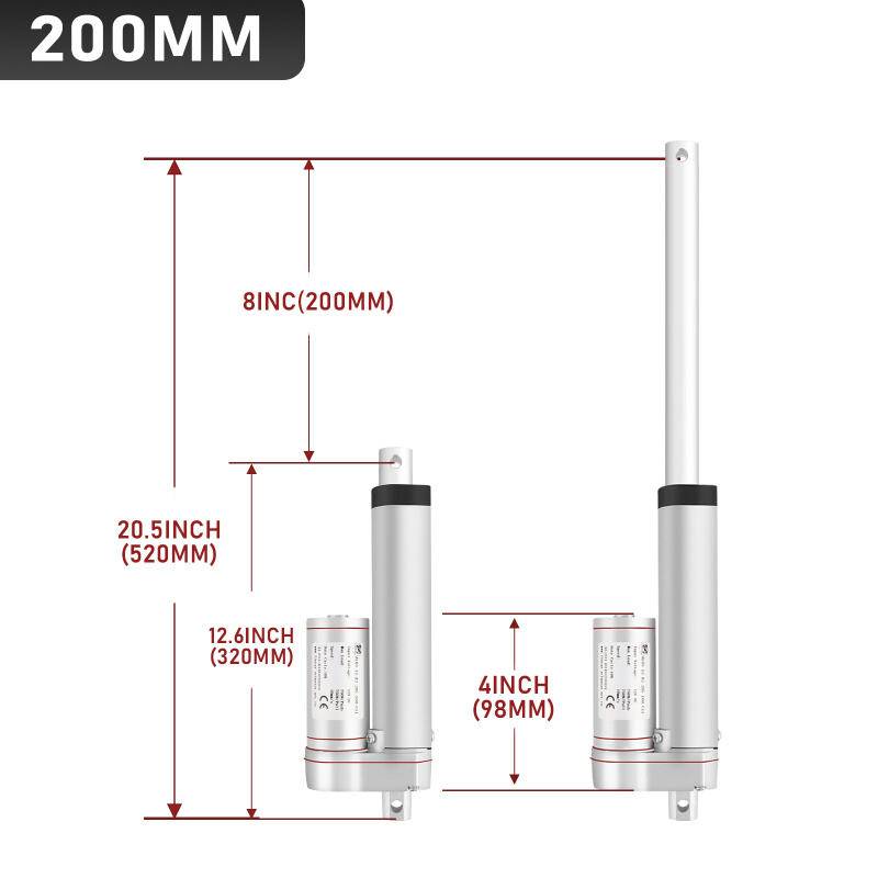 1500N Verstellantrieb Linearantrieb Linear Antrieb Actuator Linearmotor Linearantriebsmotor DC12V 200mm