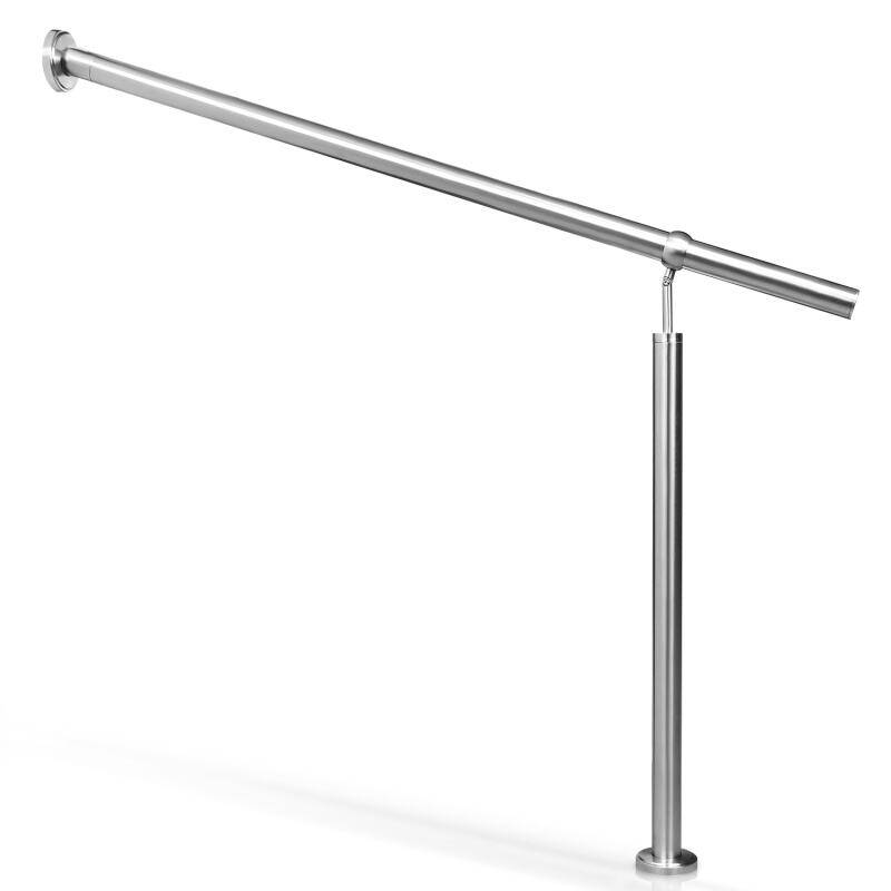 Eingangsgeländer Geländer und Handläufe 150cm Edelstahl Handlauf Wandhandlauf Treppengeländer Außen Innen Treppenhaus