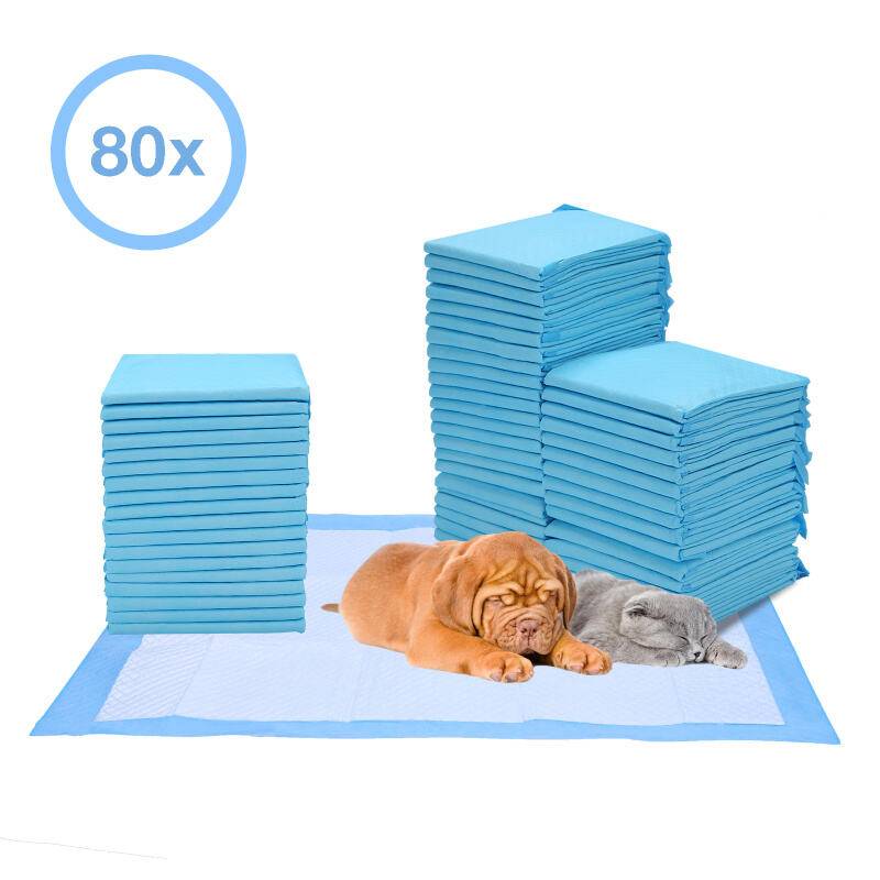 Welpenunterlagen Hunde Toilettenmatten Ultra saugfähige Welpen Trainingsunterlagen Tierpflege 60*60CM - 80X