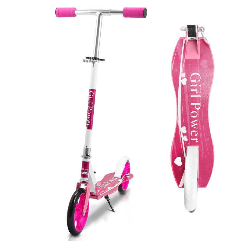 Kinderroller Tretroller Cityroller Kickscooter Kinderscooter Klappbar Scooter Höhenverstellbar Rosa