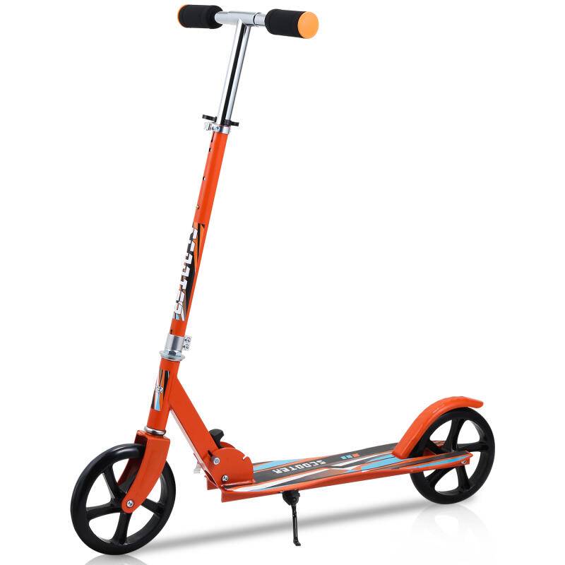 Kinderroller Tretroller Cityroller Kickscooter Kinderscooter Klappbar Scooter Höhenverstellbar Orange