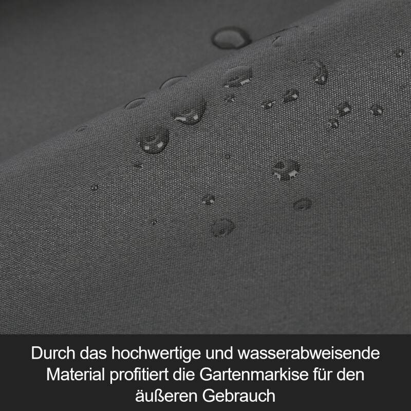 Senkrechtmarkise Vertikalmarkise für Terrasse Balkon Seitenrollo Sichtschutz Sonnenschutz UV-Beständig Anthrazit 100x240cm