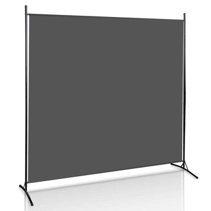 Paravent Outdoor Raumteiler Garten Spanische Wand Trennwand Raumtrenner 1 teilig Anthrazit
