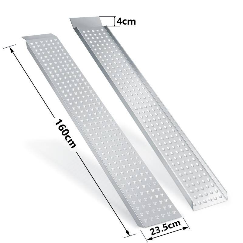 2X Auffahrrampe Verladerampe Rampe Verladeschiene Auto Laderampe für Motorrad, Anhänger bis 400kg
