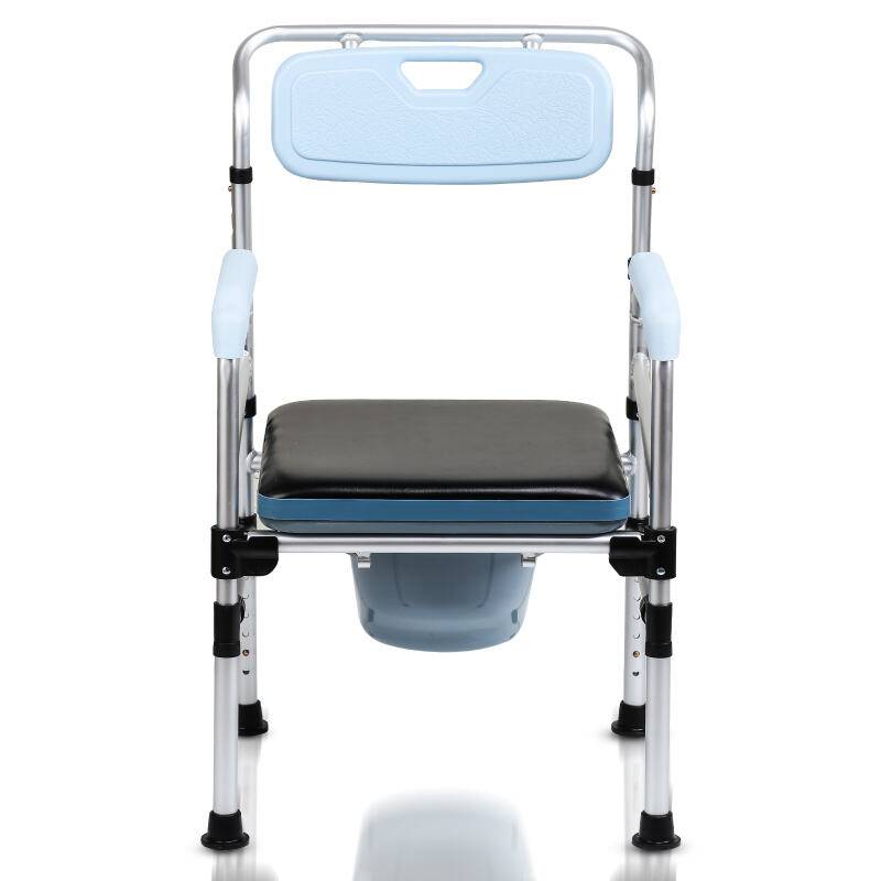 Toilettenstuhl Höhenverstellbar Nachtstuhl Toilettenhilfe Antirutschenden WC-Stuhl mit Armlehne bis 160 kg