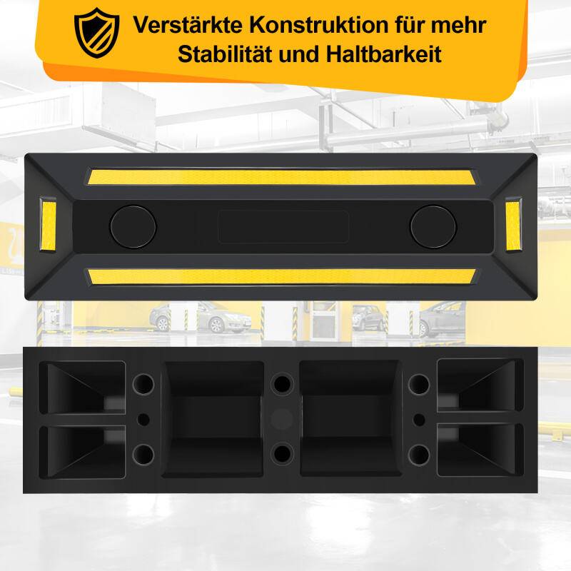 2X Radstopper Einparkhilfe Parkplatzbegrenzung Abstand Abstandhalter Parkhilfe