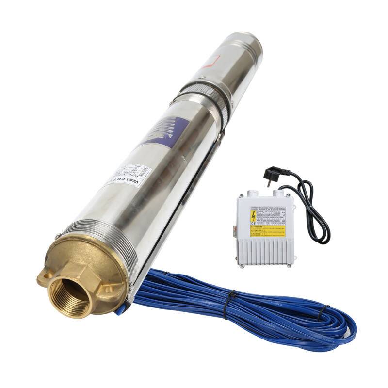 Tiefbrunnenpumpe Deep Well Brunnenpumpe Tauchpumpe 4000 l/h 8.1bar 92mm 20m Kabel 8.1bar max 1.1kW