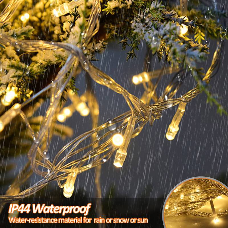 20M 200 LED Lichterkette Warmweiß 8 Lichtmodi Party Garten Innen Außen Deko Weihnachtsbeleuchtung