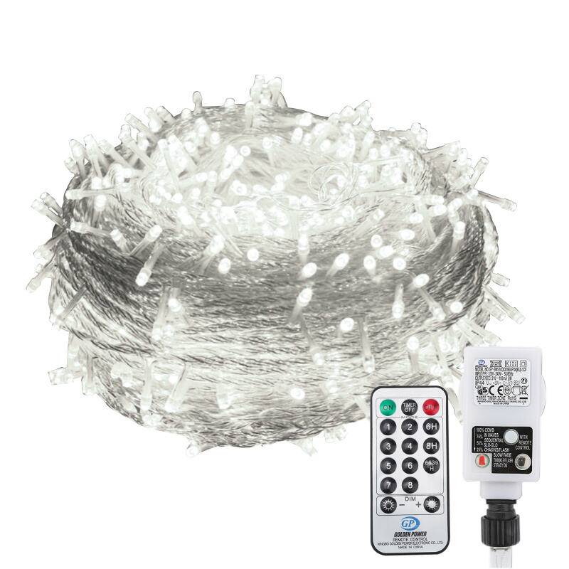 30M 300 Lichterkette LED Lichterkette Kaltweiß Weihnachtsbeleuchtung Garten Deko Weihnachten