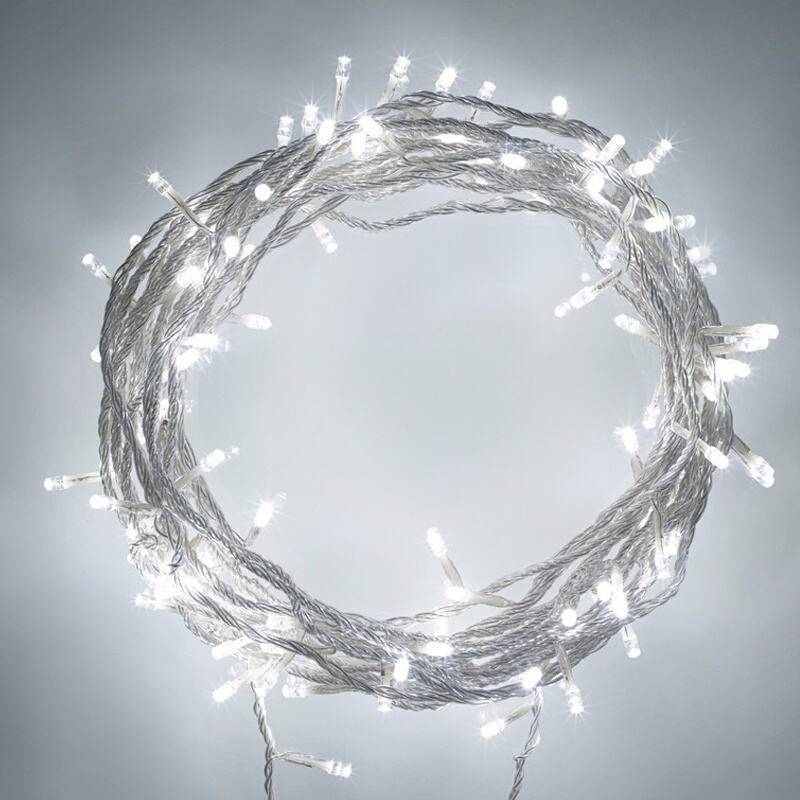200M 1000 Lichterkette LED Lichterkette Kaltweiß Weihnachtsbeleuchtung Garten Deko Weihnachten