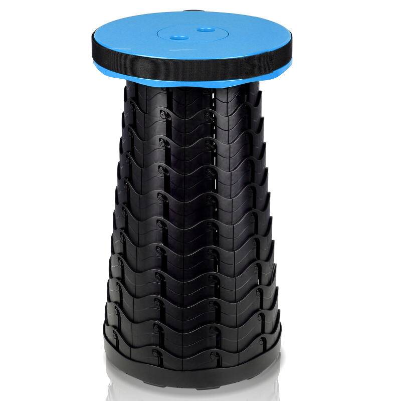 Tragbarer Klappstuhl klappbarer Campinghocker Gartenstuhl für Camping,Picknick 45x26CM Blau