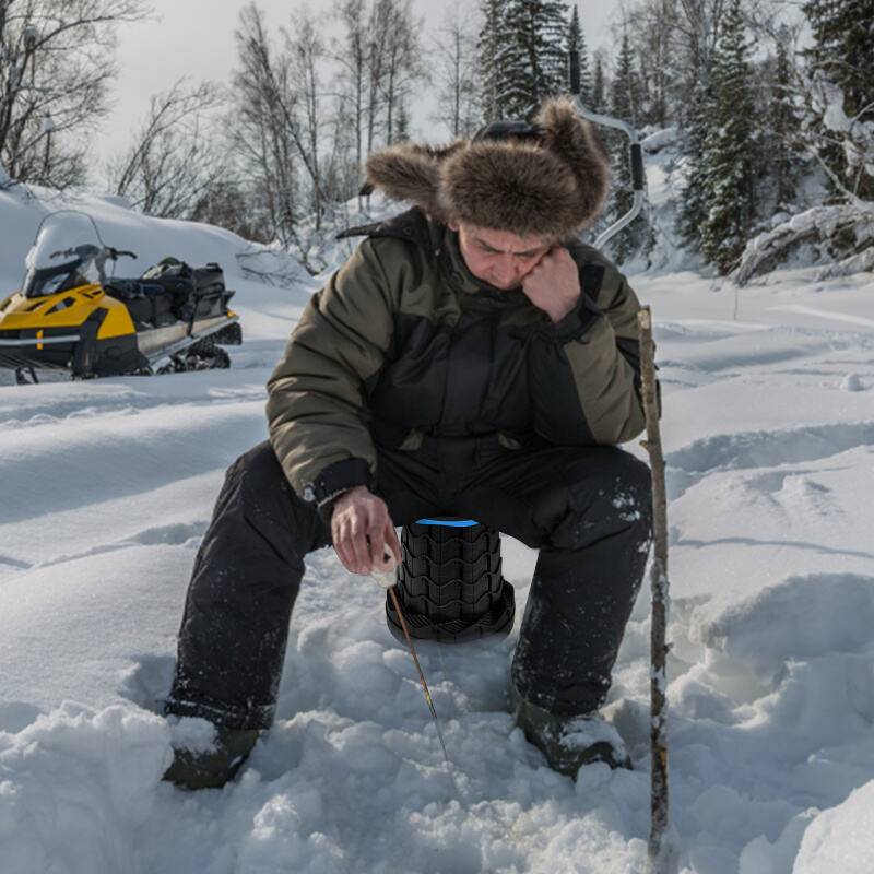 Tragbarer Klappstuhl klappbarer Campinghocker Gartenstuhl für Camping,Picknick 45x26CM Blau