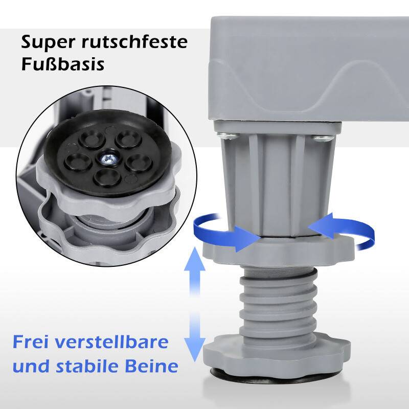 Waschmaschinen Untergestell Waschmaschinensockel Einstellbare für Waschmaschine 4 Beine