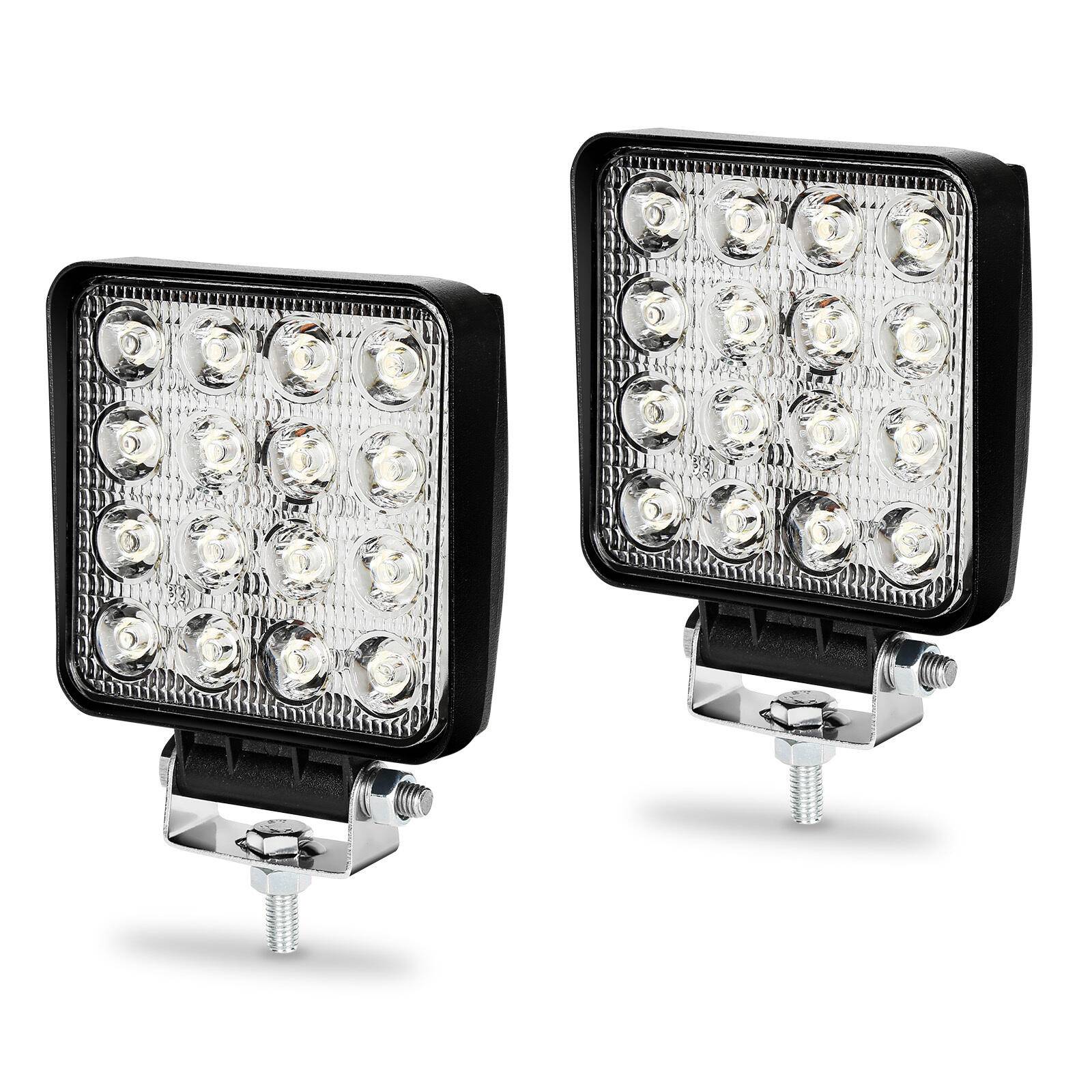 LED Scheinwerfer Arbeitsscheinwerfer 2 Stück LED KFZ 48W Auto Traktor Flutlicht Scheinwerfer, LED, Ausgestattet mit modernster LED-Technologie