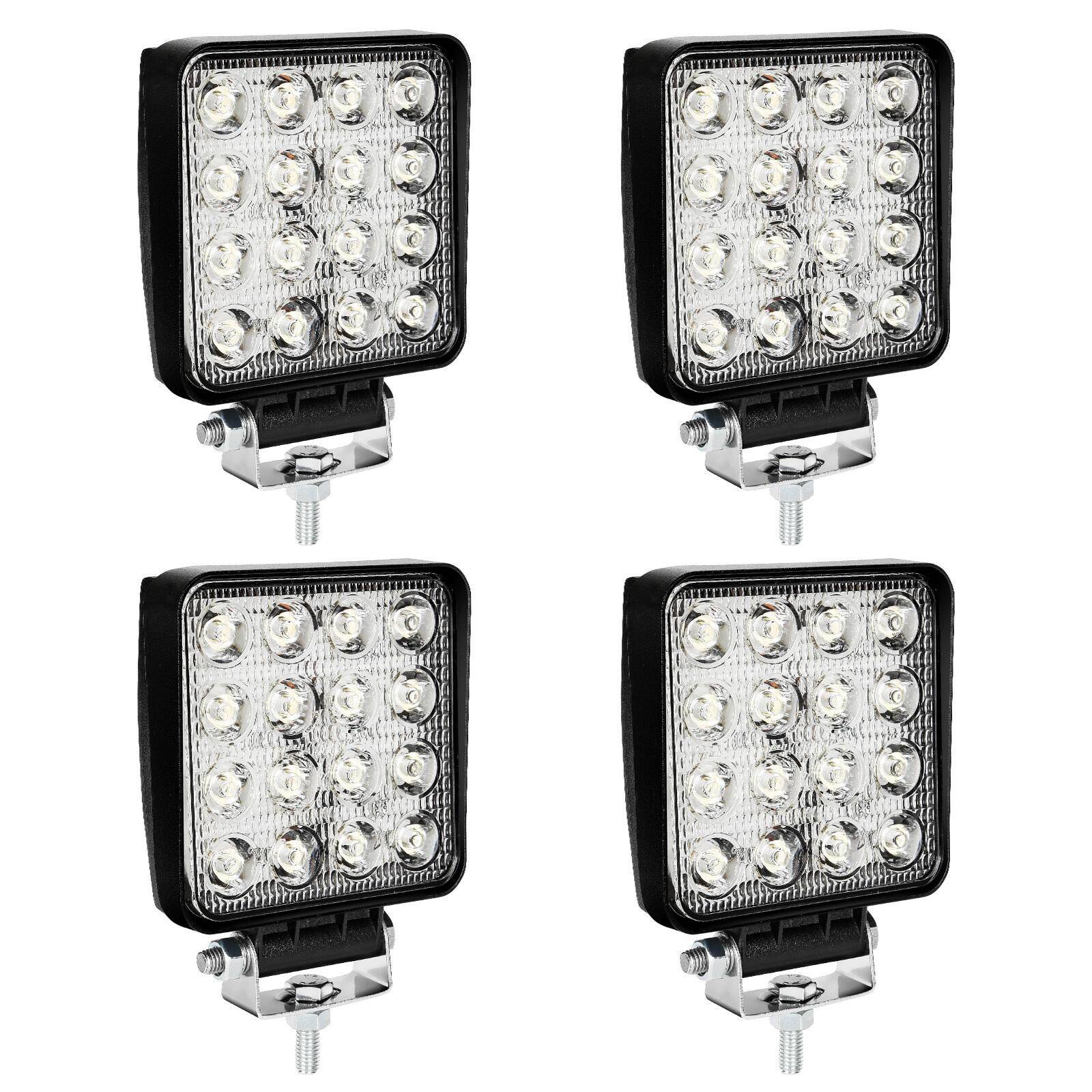 LED Scheinwerfer Arbeitsscheinwerfer 4 Stück LED KFZ 48W Auto Traktor Flutlicht Scheinwerfer, LED, Ausgestattet mit modernster LED-Technologie