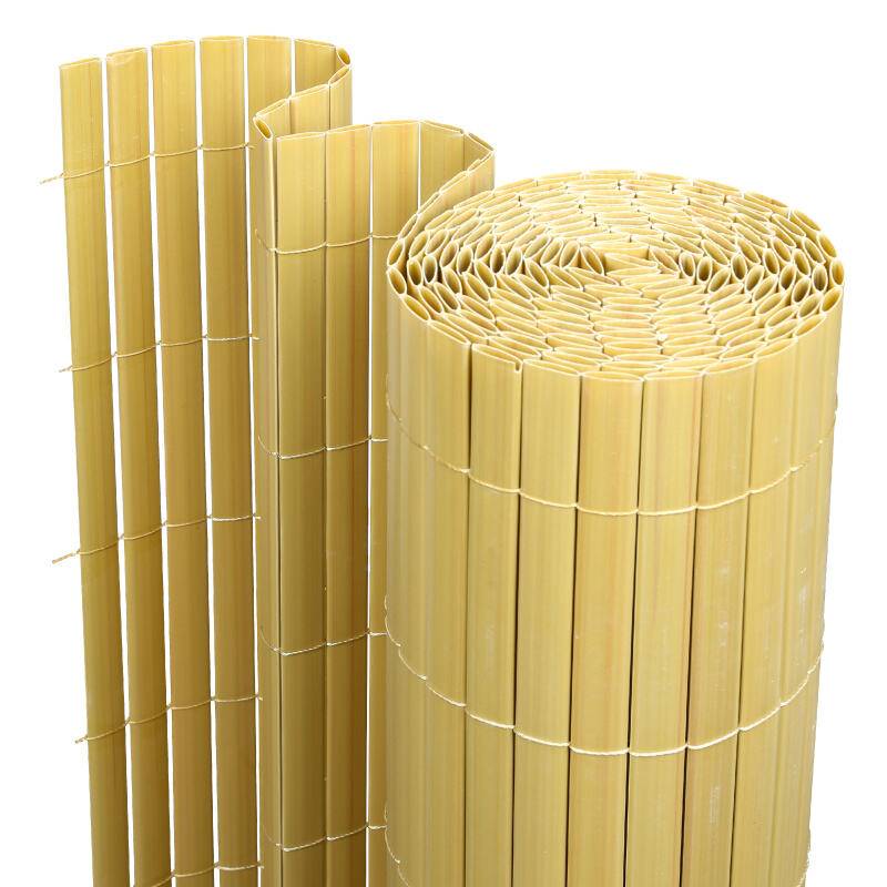 Sichtschutzmatte PVC Sichtschutzzaun Bambus Windschutz fur Garten Balkon und Terrasse 100x1000cm