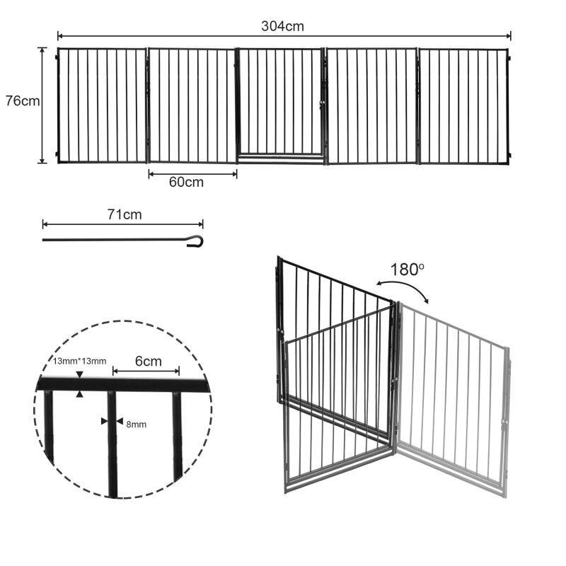 Kaminschutzgitter Kamin Laufstall Absperrgitter Türschutzgitter 5 Stück Kinder
