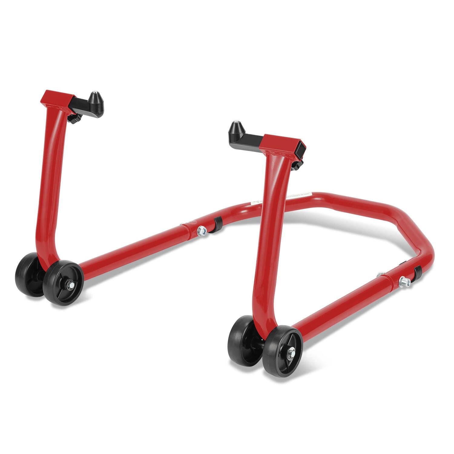 Motorradträger Transportträger mit verstellbarer Vorderradbreite, Transportträger, Farbe rot