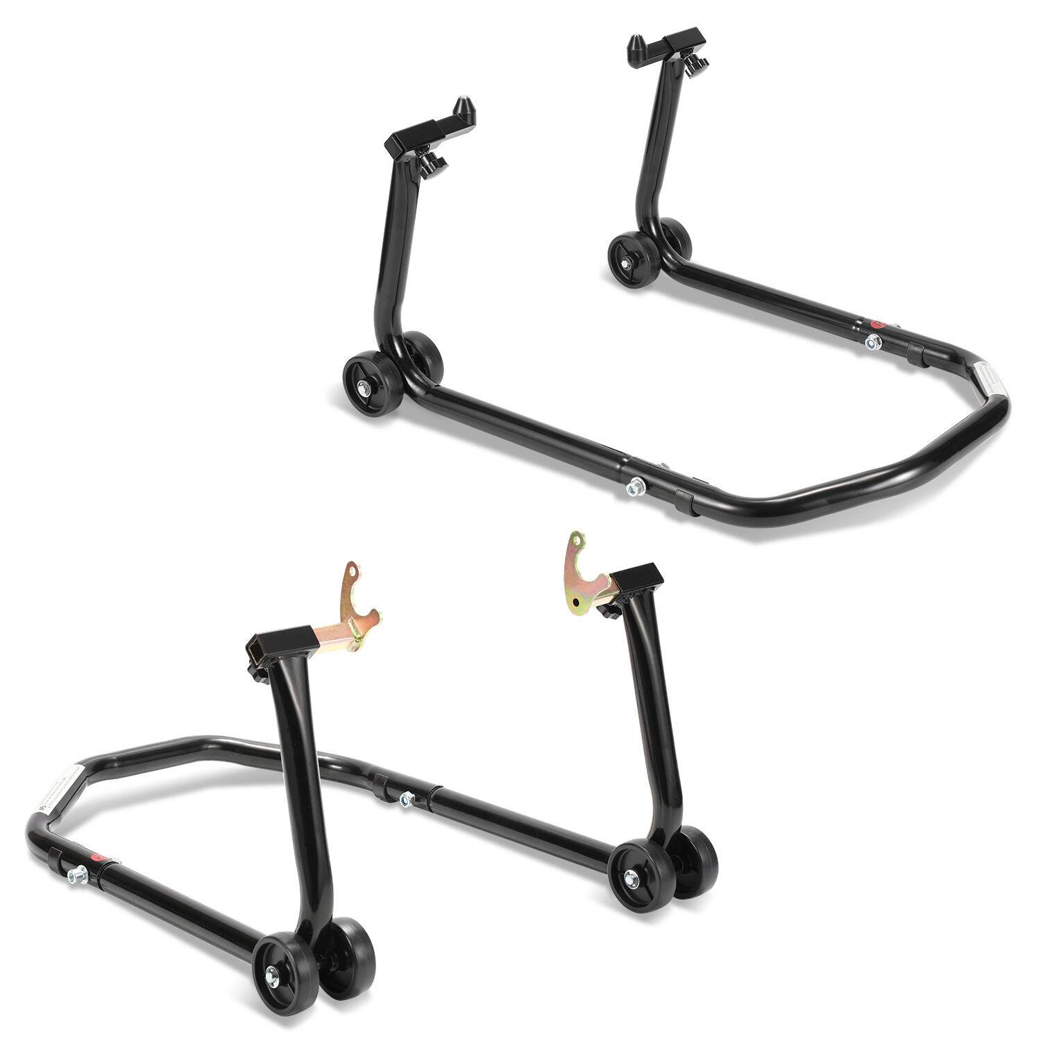 2x Motorradständer Verstellbare Vorder- und Hinterradständer, hauptsächlich Transportständer, für fast alle Motorräder