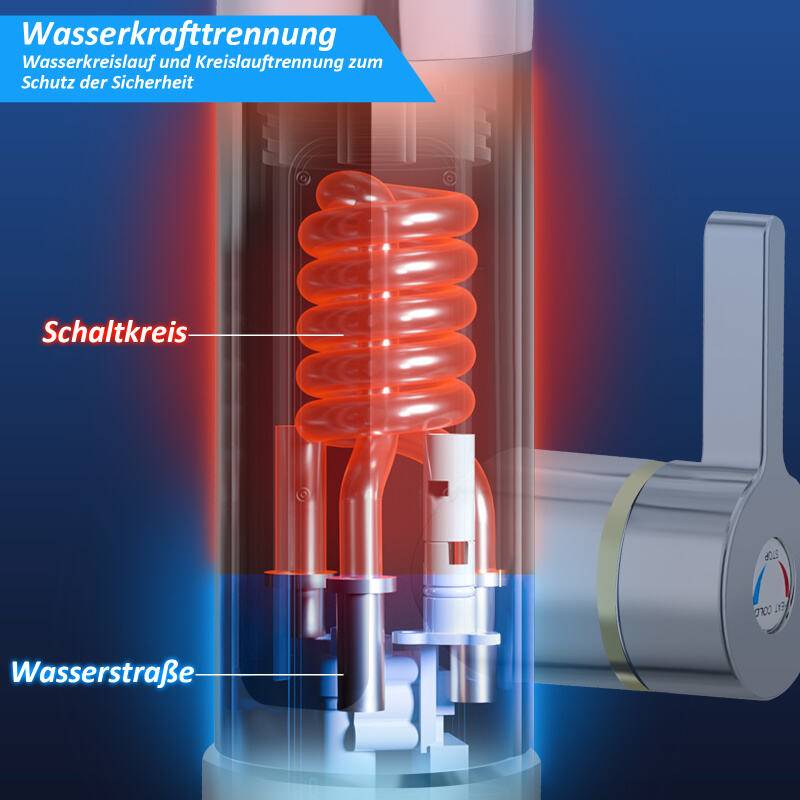 3000W Elektrisch wasserhahn Elektrische Küchenarmatur 360° drehbar
