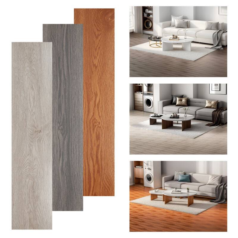 PVC Bodenbelag Vinylboden Selbstklebend mit Holz-Optik 49 Stück 6,84 m² Vinyl Klebefliesen Bodenfliesen Selbstklebend, PVC Boden Rutschfest Wasserfe