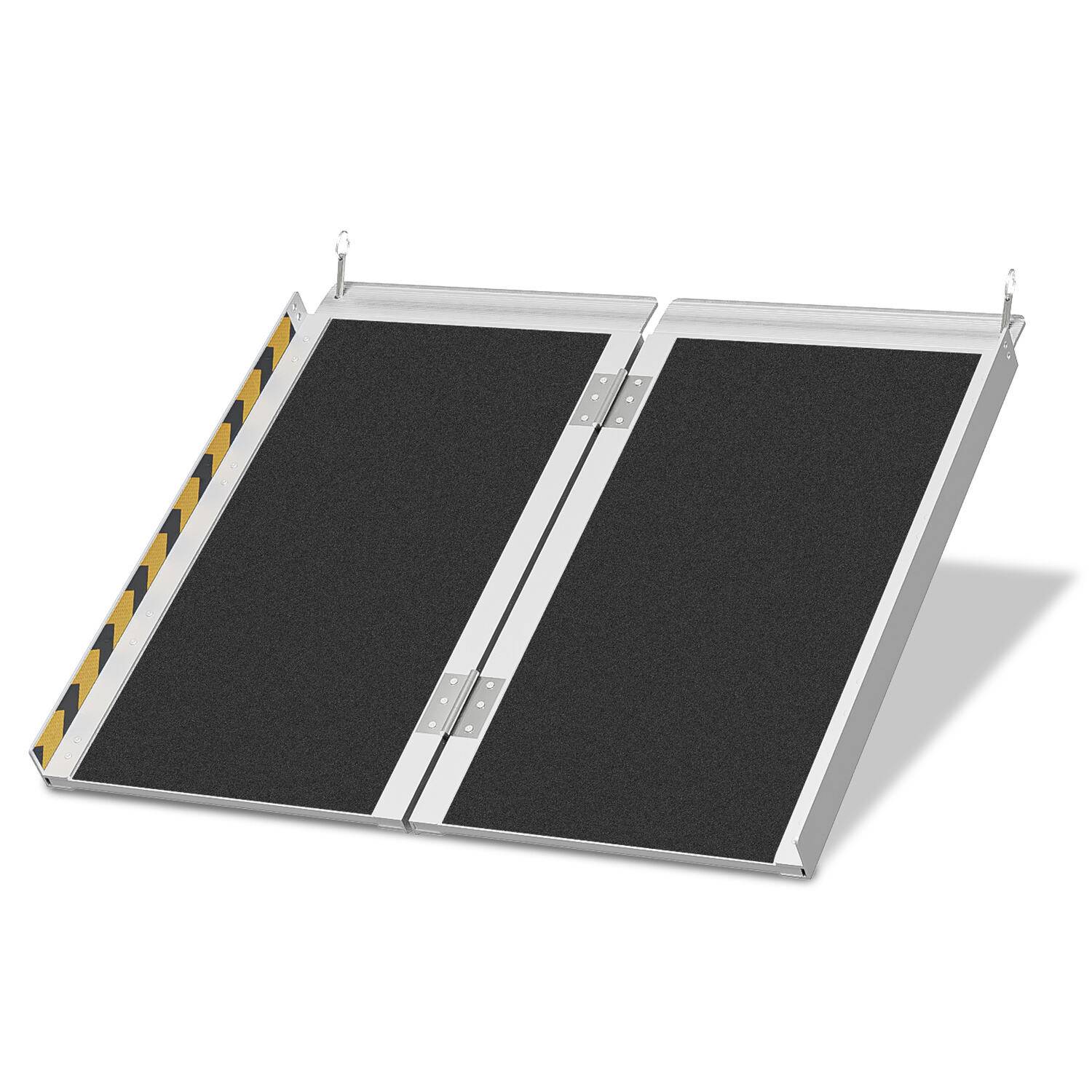Rollstuhlrampe Rollirampe Auffahrrampe Laderampe 2x faltbar Alu rutschfeste Oberfläche 61cm 270kg