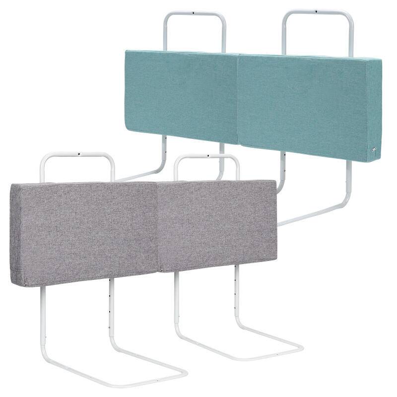 4X Rausfallschutz Bettschutzgitter, Bettgitter,50cm 5-Loch Höhenverstellbar , Kinderbettgitter für Familienbett und Kinderbett(200cm, Grün)