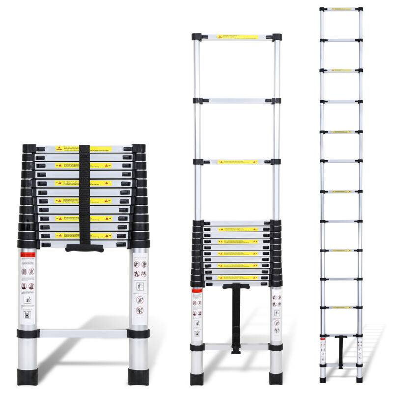 4,4 M Teleskopleiter Anlegeleiter Klappleiter Aluleiter Stehleiter Mehrzweckleiter
